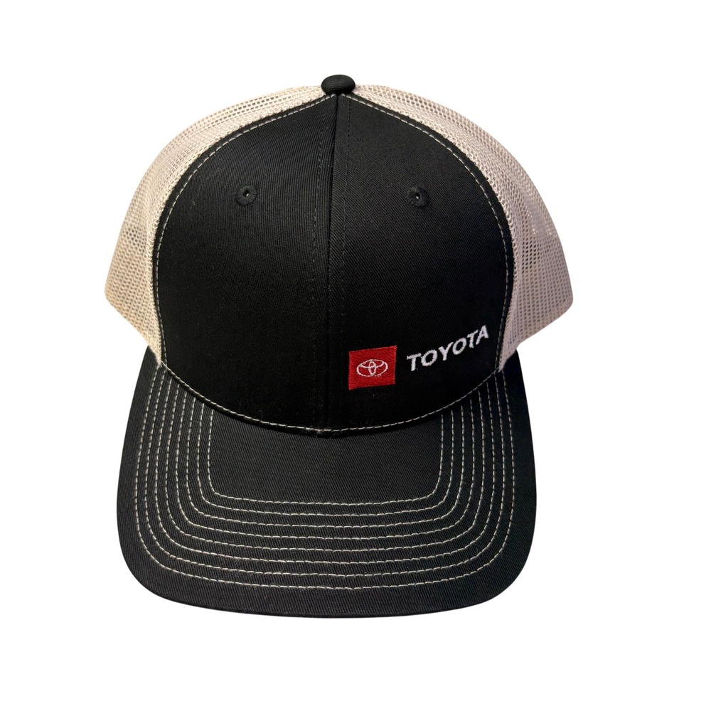 Toyota Trucker Hat Black Mesh Cap Adjustable‎ Logo